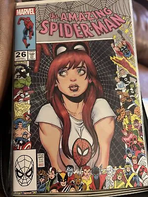 Buy Amazing Spider-man #26 Adams Frame Trade Variant Marvel 2023 1st Print..nm • 10£