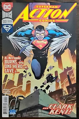 Buy Action Comics #1001 First Print Bendis Series [DC, 2018] Clark Kent!! • 5.20£