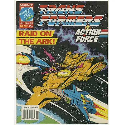 Buy TRANSFORMERS #242; VG/FN, Marvel UK 1989; Comic Comics Back Assault On The Ark • 9.99£