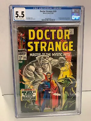 Buy Doctor Strange #169 CGC 5.5 - Marvel 1968 - 1st Solo Doctor Strange Title!! • 177.39£