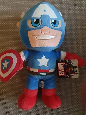 Buy Marvel Captain America Plushie. 30 Cm Tall With Hologrammed Marvel Tag. • 6.99£