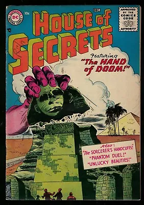 Buy Dc Comics House Of Secrets Issue 1 7.0 VFN- 1956 Sphynx  Cover Hand Of Doom • 1,333.07£