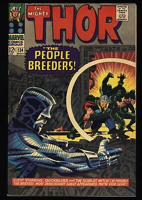 Buy Thor #134 VF 8.0 1st Appearance High Evolutionary And Man-Beast! Marvel 1966 • 179.34£