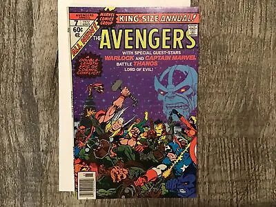 Buy The Avengers King Size Annual #7 Marvel Comics 1977 The Death Of Warlock • 55.97£