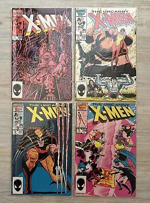 Buy Uncanny X-Men Marvel Comics Issues 205 206 207 208 Wolverine Romita Art Good • 24.99£