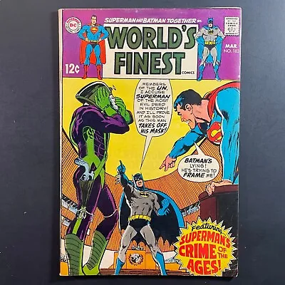Buy World's Finest 183 Silver Age DC 1969 Neal Adams Cover Superman Batman Comic • 9.46£