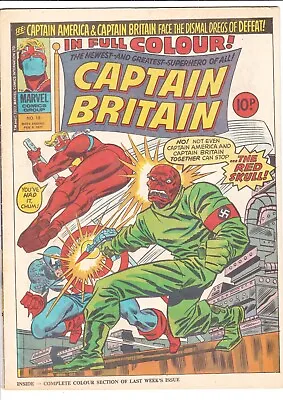 Buy Captain Britain Comic #18 (09/02/1977). VG • 6.76£