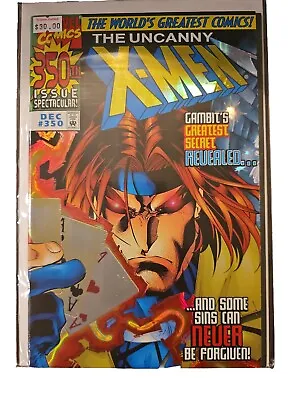 Buy Uncanny X-Men #350 VFNM 1997 Foil Prism Cover Gambit • 10.25£