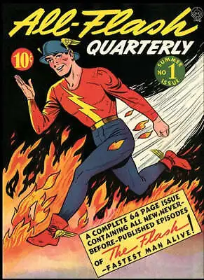 Buy All Flash Quarterly #1 9x12 FRAMED Art Print, Vintage 1941 DC Comics • 28.35£