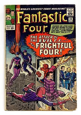 Buy Fantastic Four #36 GD+ 2.5 1965 1st App. Madame Medusa (Inhumans) • 70.36£