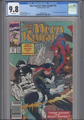 Buy Marc Spector: Moon Knight #20 CGC 9.8 1990 Marvel Comics Spider-Man Punisher App • 52.20£