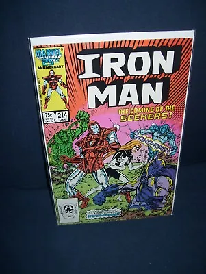 Buy Iron Man #214 Marvel Comics 1986 With Bag And Board • 5.59£