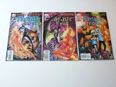 Buy Marvel Secret Invasion Fantastic Four #1,2,3 2008 3 Issue Lot High Grade • 6.50£