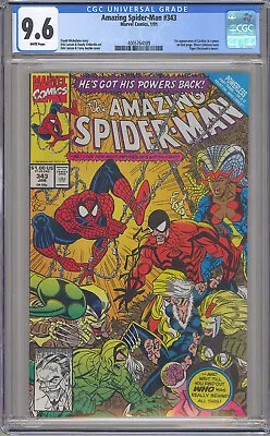 Buy Cgc 9.6 Amazing Spider-man 343 White Pages ! 1st Appearance Of Cardiac W/insert • 78.84£