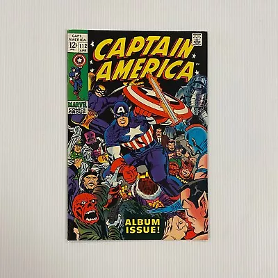 Buy Captain America #112 VF/NM 1969 Raw Comic Cent Copy • 84£