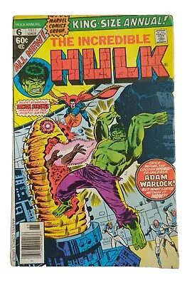 Buy Hulk Annual 6 Doctor Strange Team-Up Paragon/She First Appearance Adam Warlock • 10.95£