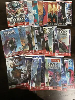 Buy Thor God Of Thunder 1-25 + 1-8 + Annual KEY Issues 1sr Jane Foster Gor Butcher • 177.31£