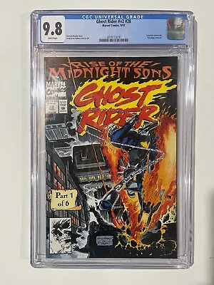 Buy Ghost Rider #V2 #28 CGC 9.8 1st Appearance Of The Midnight Sons Marvel 1992 • 72.03£