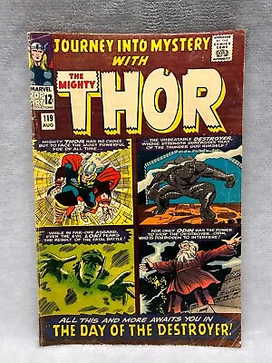 Buy Journey Into Mystery #119 VG+ 1st Hogun Fandrall And Volstagg! Marvel 1965 • 20.02£