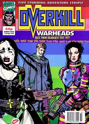 Buy Overkill # 11  Marvel UK Sci-Fi Magazine  11 Th. Sept  1992 • 4.95£