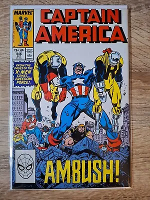 Buy Captain America #346 (1988) Copper Age-Marvel Comics Listing #234 To #379 VF+ • 2.95£