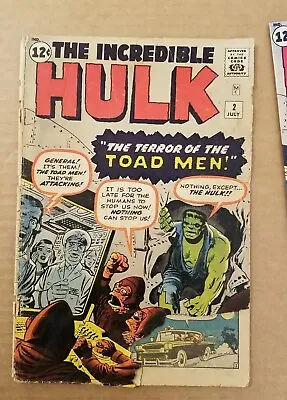 Buy The Incredible Hulk #2 (1962) 1st Green Hulk 2nd Hulk App. 1st Toad Men Marvel • 1,347.29£
