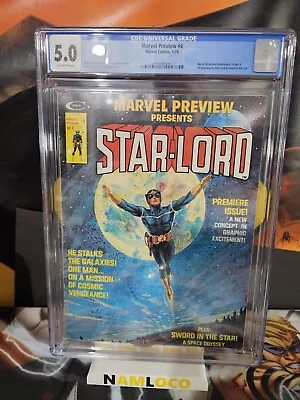 Buy MARVEL PREVIEW #4 - CGC 5.0 - 1ST APP OF STAR-LORD! KEY! Marvel! 1976  • 131.92£