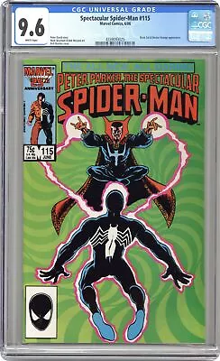 Buy Spectacular Spider-Man Peter Parker #115 CGC 9.6 1986 4339093025 • 42.36£