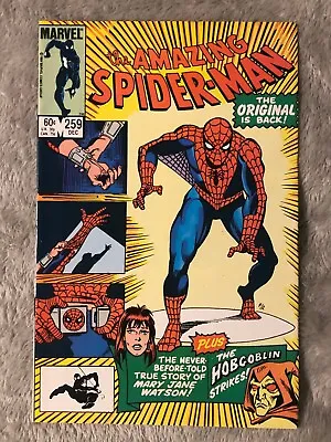 Buy MARVEL COMICS Amazing SPIDER-MAN 259  1984 • 7.88£