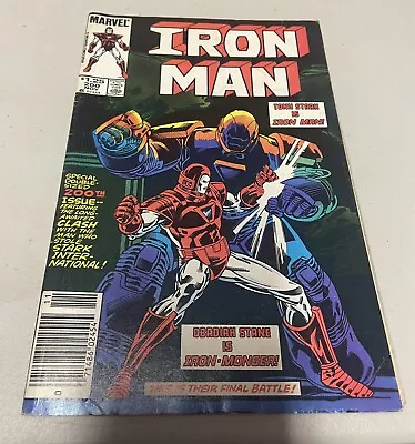 Buy Iron Man #200 Newsstand Variant Marvel Comics 1985 • 6.33£