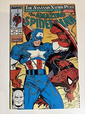 Buy Amazing Spider-Man #323 McFarlane Captain America! Marvel 1989 • 7.16£