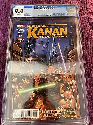 Buy Star Wars Kanan The Last Padawan #1 - CGC 9.4 - Multiple 1st Apps! • 130£