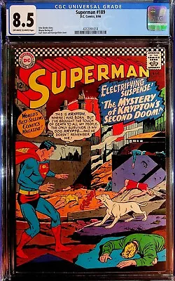 Buy Superman #189 (1966) - CGC 8.5 - Curt Swan Cover • 184.98£