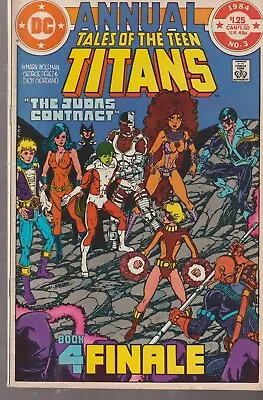 Buy Dc Comics Tales Of The New Teen Titans Annual #3 (1984) Judas Contract F • 13.95£