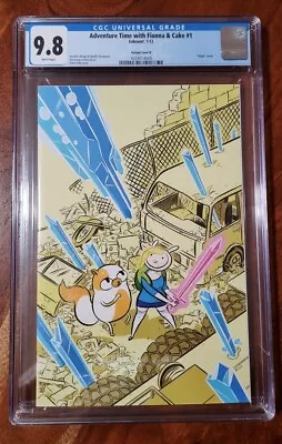 Buy Adventure Time With Fionna And Cake # 1 Virgin Cover D CGC 9.8 Kaboom! 2013 • 219.08£