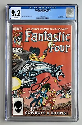 Buy Fantastic Four #272 , NM- CGC 9.2 WP, First Appearance Of Nathaniel Richards • 149£