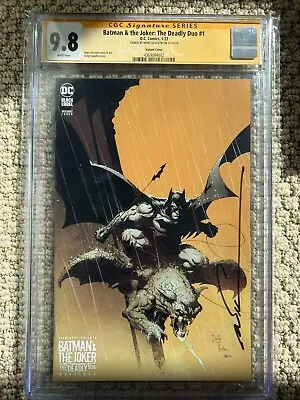 Buy Batman & The Joker: The Deadly Duo #1 CGC 9.8 Variant Signed By Marc Silvestri • 157.74£