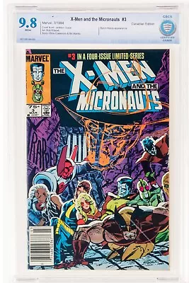 Buy X-Men And The Micronauts #3 CBCS 9.8 Canadian Price Variant Marvel, 1984 Cgc • 135.83£