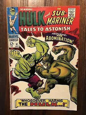Buy Tales To Astonish #91 May 1967 1st Abomination Cover Marvel Hulk Sub Mariner 3.5 • 15.80£