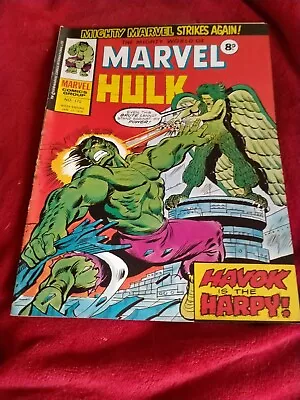 Buy The Mighty World Of Marvel Starring The Incredible Hulk #172 1976 • 6£