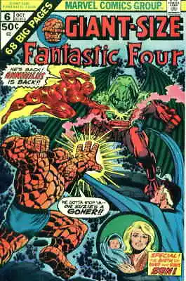 Buy Giant-Size Fantastic Four #6 FN; Marvel | Reprints Annual 6 Annihilus - We Combi • 25.58£