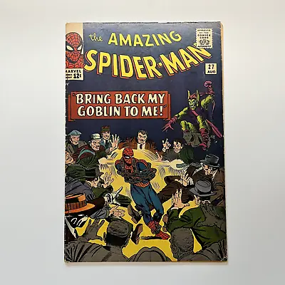 Buy Amazing Spider-Man #27 (1965 Marvel Comics) Death Of The Crime Master [VG/FN] • 120.63£