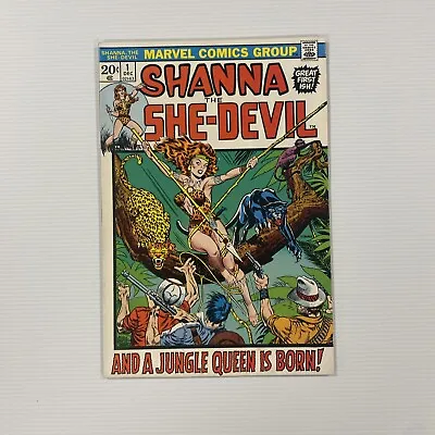 Buy Shanna The She-Devil #1 1972 VF 1st Appearance, George Tuska Art Cent Copy • 75£