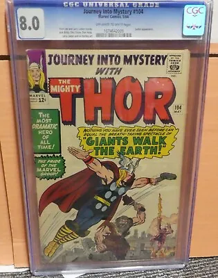 Buy Marvel Comics Thor  104 Journey Into Mystery Surtur Appearance CGC 8.0  • 559.99£