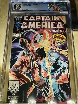 Buy Captain America Annual 8 - CGC 8.5 - Wolverine Custom Blue Label  • 134.99£