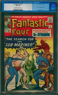 Buy Fantastic Four 27, CGC 8.5 First Dr Strange Crossover. Sub Mariner Appearance • 1,000£