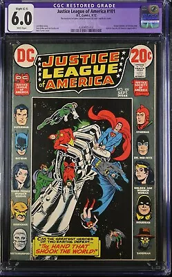 Buy Justice League Of America 101 9/72 D.C. Comics CGC 6.0 Restored • 27.25£