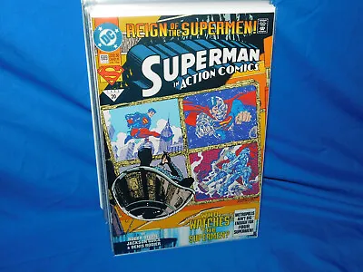 Buy Action Comics #689 DC 1993 1st Appearance Of Superman Black Costume VF+ • 2.37£