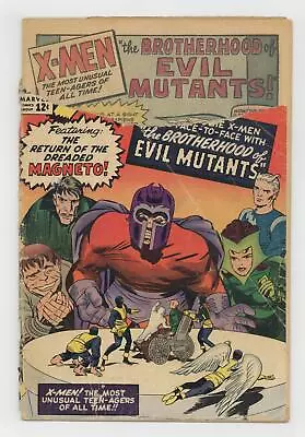 Buy Uncanny X-Men #4 FR 1.0 1964 2nd App. Magneto, 1st Brotherhood Of Evil Mutants • 516.32£
