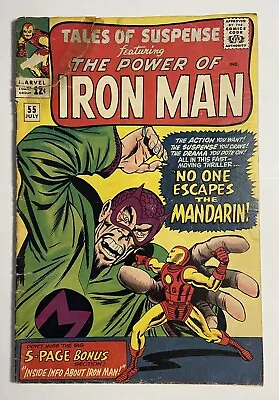 Buy Tales Of Suspense #55 Marvel (1964) 3rd App Appearance Mandarin Iron Man Vintage • 34.38£